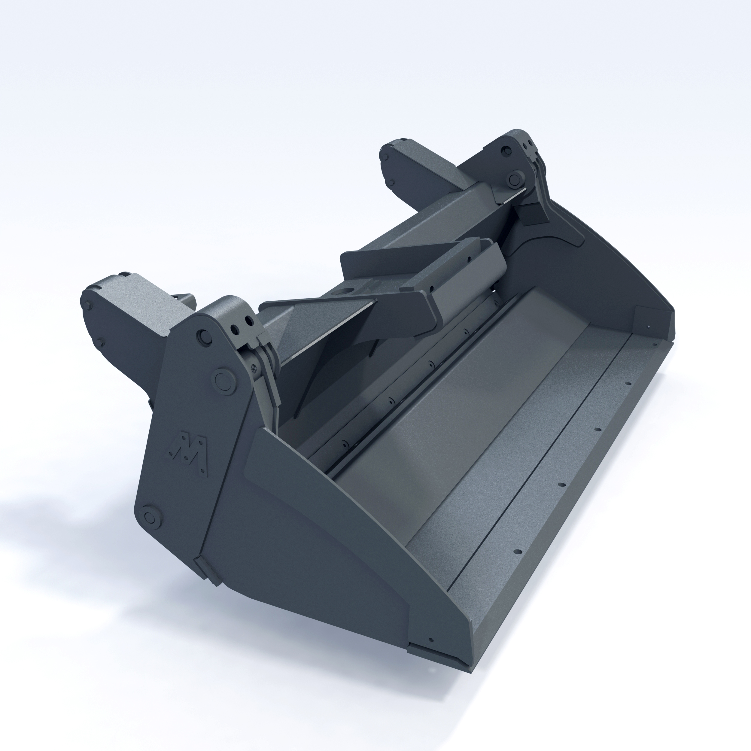 Excavators Mecalac 4x1 skid loading bucket without teeth