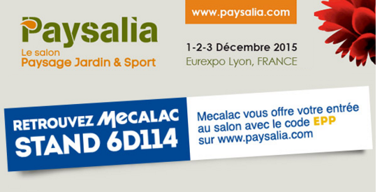 Mecalac auf der Paysalia in Lyon, Frankreich