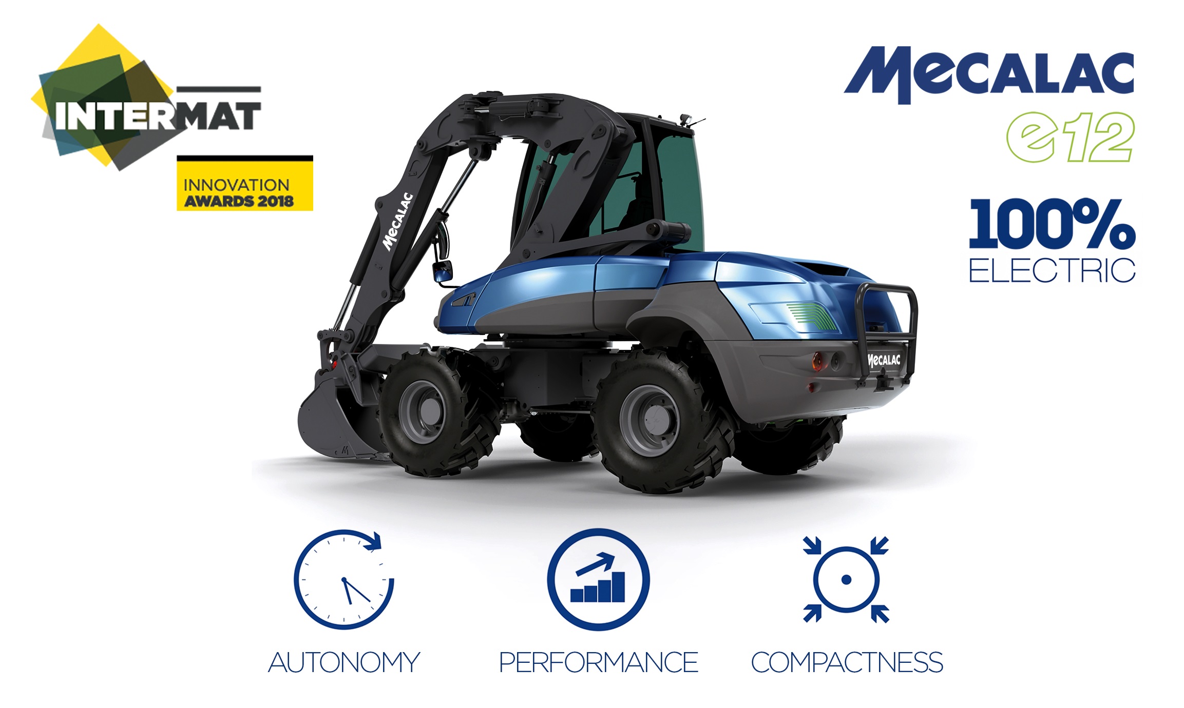 MECALAC e12: a 100%-electric excavator