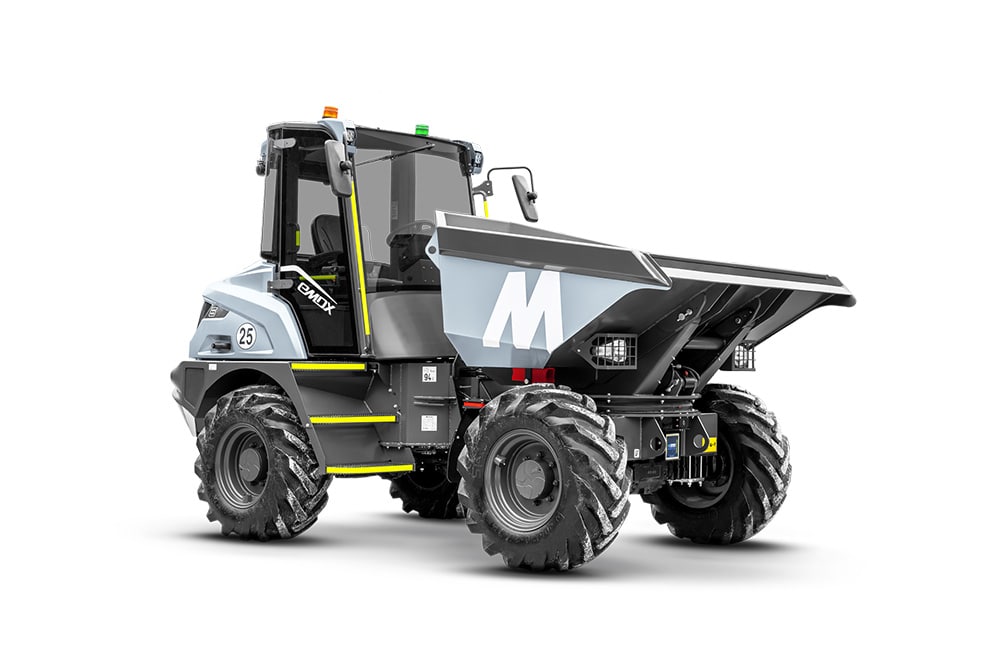 eMDX, the first 100% electric 6-ton dumper, performing with unequalled autonomy