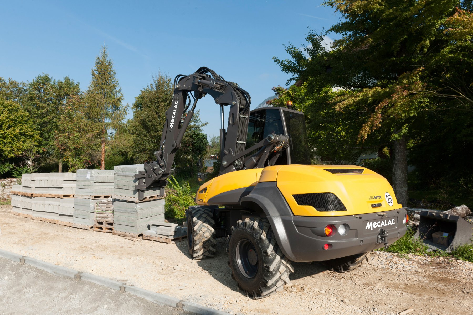 Wheel excavator loader Mecalac 12MTX