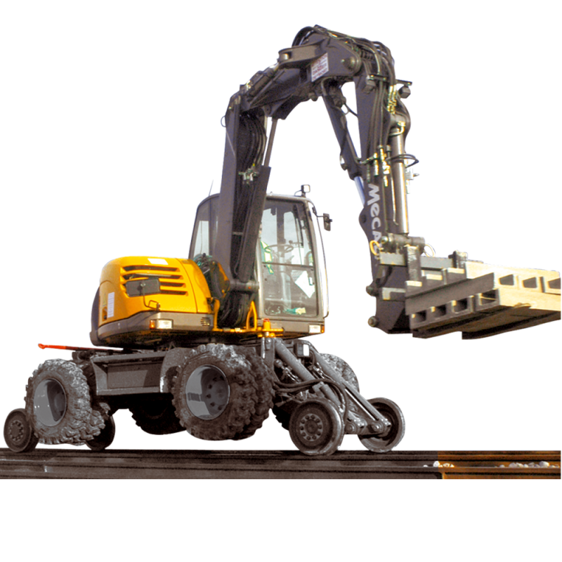 RailRoad excavators Mecalac 714MW RR